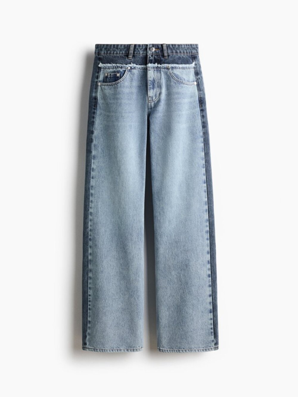 Stella McCartney x H&M Two-Tone Straight-Leg Jeans EU 38/ US 6 - Picture 8 of 16